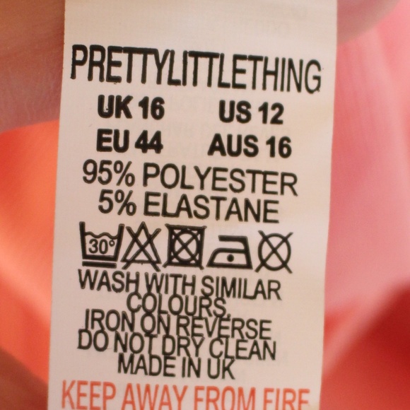 Pretty Little Thing, Peach Bandage Split mini skirt - Picture 6 of 8